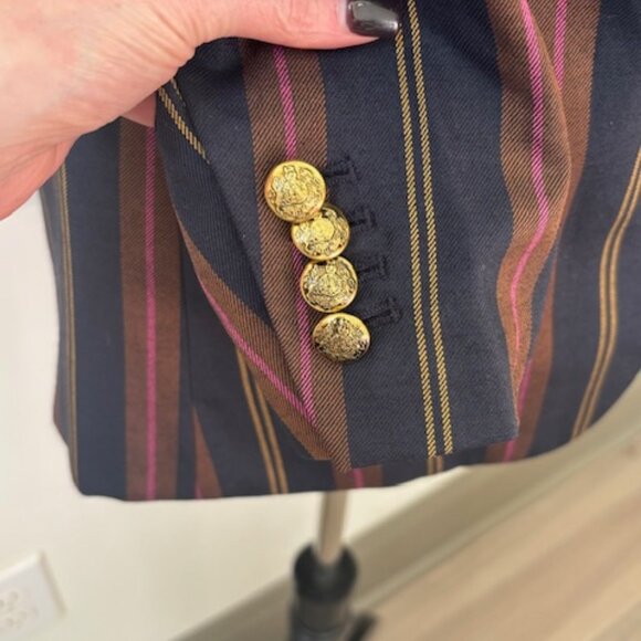 Banana Republic Factory Petite Striped Icon Blazer | NWT - Picture 2 of 4